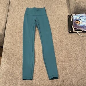 Teal High-Waisted Lululemon Leggings